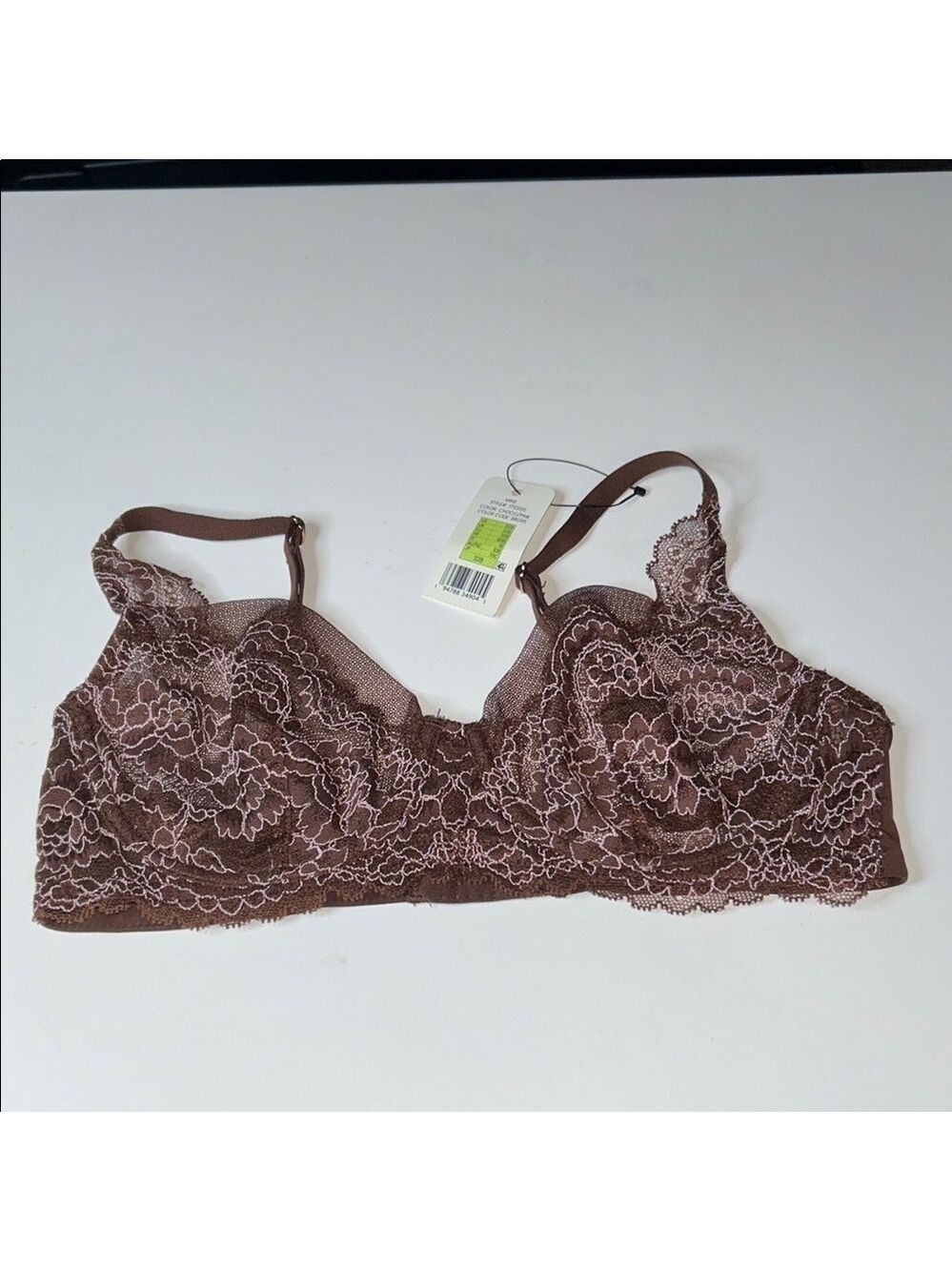 Skarlett Blue Lace Bralette in Brown